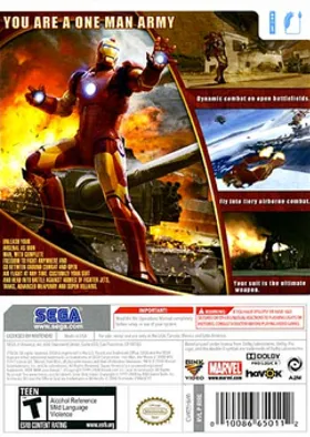 Iron Man box cover back